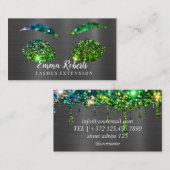 メイクアップアーティストアイドラッシュグリッタードリップスバラ 名刺 (正面/裏面)