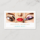 メイクアップアーティストアイドラッシュリップアイシャドウ写真 名刺 (正面)