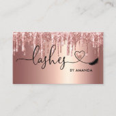 メイクアップアーティストアイブロイズアイズラッシュハート 名刺 (正面)