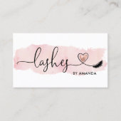 メイクアップアーティストアイブロイズアイズラッシュハート 名刺 (正面)