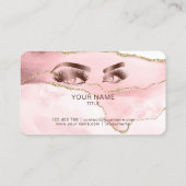 メイクアップアーティストアイブロウアイズラッシュバラ金ゴールド瑪瑙 ロイヤリティカード (裏面)