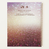 メイクアップアーティストアイブロウアイズラッシュバラ金ゴールド プランナー手帳 (裏面)