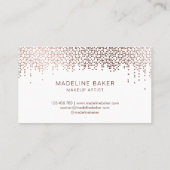 メイクアップアーティストアイブロウアイズラッシュバラ金ゴールド 名刺 (裏面)