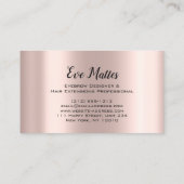 メイクアップアーティストアイブロウデザイナーイブ 名刺 (裏面)