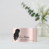 メイクアップアーティストアイブロウデザイナーイブ 名刺 (スタンド正面)