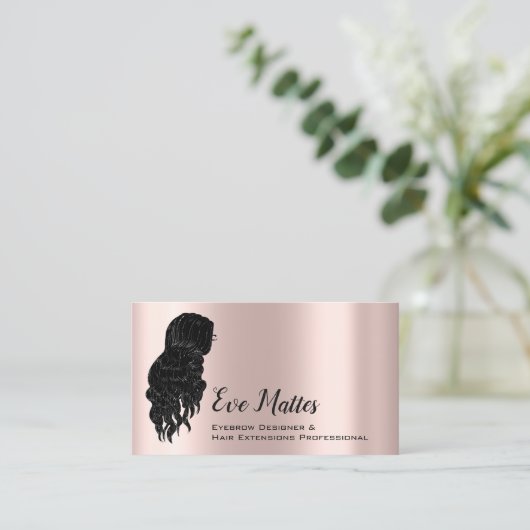 メイクアップアーティストアイブロウデザイナーイブ 名刺 (スタンド正面)