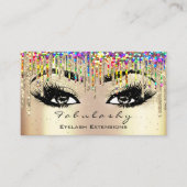 メイクアップアーティストアイブロウラッシュグリッタードリップスグリッター 名刺 (正面)