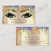 メイクアップアーティストアイブロウラッシュグリッタードリップスグリッター 名刺 (正面/裏面)