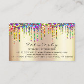 メイクアップアーティストアイブロウラッシュグリッタードリップスグリッター 名刺 (裏面)