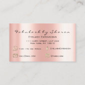 メイクアップアーティストアイブロウレイズエクステンションバラサンゴ 名刺 (裏面)