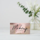 メイクアップアーティストアイライナーレタリングパステルグラム 名刺 (スタンド正面)