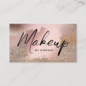 メイクアップアーティストアイライナーレタリングパステルグラム 名刺 (正面)