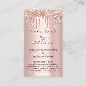 メイクアップアーティストアイラッシュグリッタードリップバラ眉 名刺 (裏面)