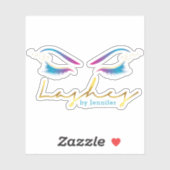 メイクアップアーティストアイラッシュドライ絵を描プティール（緑がかった色） シール (シート)