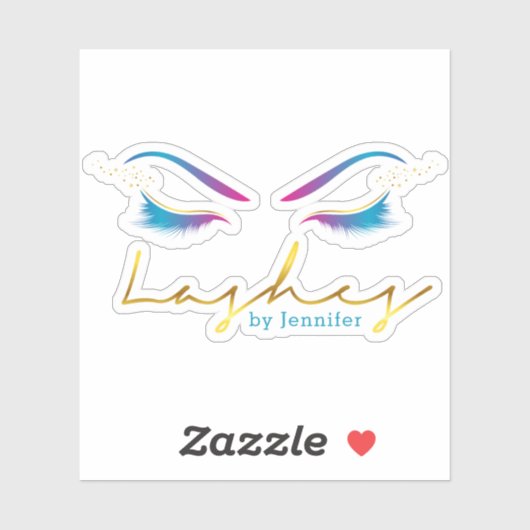 メイクアップアーティストアイラッシュドライ絵を描プティール（緑がかった色） シール (シート)