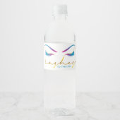 メイクアップアーティストアイラッシュドライ絵を描プティール（緑がかった色） ペットボトルラベル (正面)