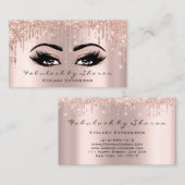 メイクアップアーティストアイラッシュバラグリッタードリップスアイズ 名刺 (正面/裏面)