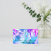 メイクアップアーティストアイラッシュホログラフィードリップ海 名刺 (スタンド正面)