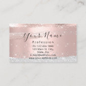 メイクアップアーティストアイラッシュマイクロブラディングシルバーバラ 名刺 (裏面)