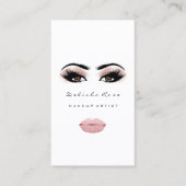 メイクアップアーティストアイリーズバラ眉毛赤面唇 名刺 (正面)