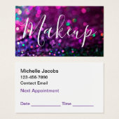 メイクアップアーティストアポイントメントグリジーな名刺 (正面&裏面)