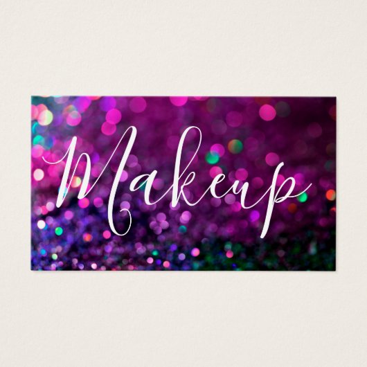 メイクアップアーティストアポイントメントグリジーな名刺 (正面)