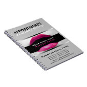 メイクアップアーティストアポイントメントスケジュールノートブック ノートブック (右側)