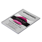 メイクアップアーティストアポイントメントスケジュールノートブック ノートブック (左側)