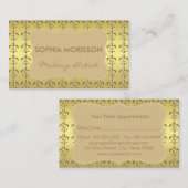 メイクアップアーティストアポイントメントフルーアデリスモノグラム 予約カード (正面/裏面)