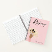 メイクアップアーティストアポイントメントログまたはビジネスノートブック ノートブック (内部)