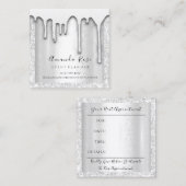 メイクアップアーティストイベントプランナーシルバーグレードリップスVip 予約カード (正面/裏面)