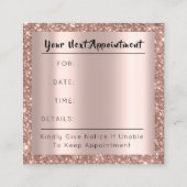 メイクアップアーティストイベントプランナーバラまつげ 予約カード (裏面)