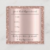 メイクアップアーティストイベントプランナーバラ点滅点滅点 予約カード (裏面)