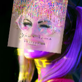 メイクアップアーティストイベントプランナー自筆証書ユニコーンラッシュ スクエア名刺