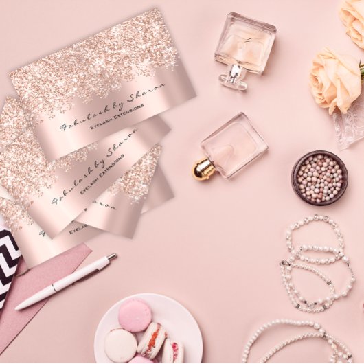 メイクアップアーティストイベント美しいブロガーグリッターVIP 名刺