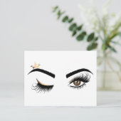 メイクアップアーティストウィンクアイクイーンクラウンラッシュエクステンション ポストカード (スタンド正面)