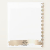 メイクアップアーティストウィンクアイ美しいサロンラッシュエクステンション プランナー手帳 (裏面)