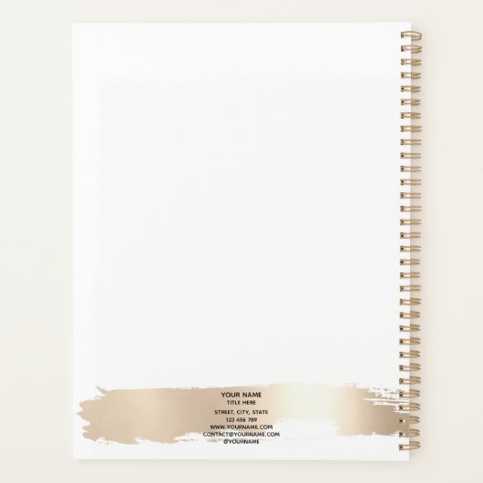 メイクアップアーティストウィンクアイ美しいサロンラッシュエクステンション プランナー手帳 (裏面)