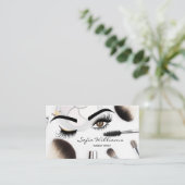 メイクアップアーティストウィンクアイ美しいサロン 名刺 (スタンド正面)