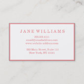 メイクアップアーティストウォーターカラーリップ美しいサロン 名刺 (裏面)