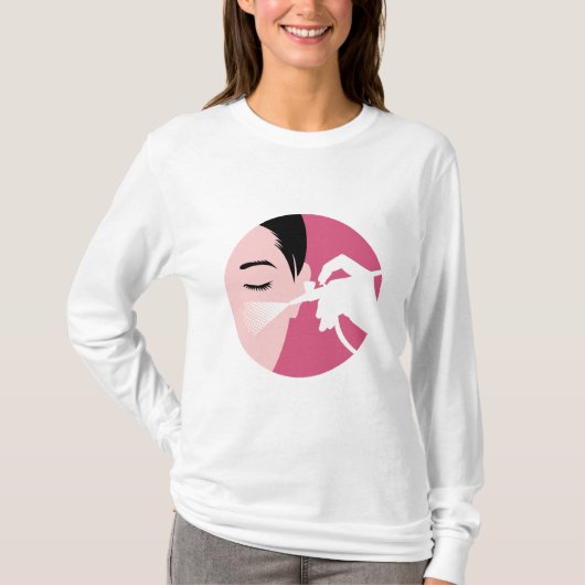 メイクアップアーティストエアブラシ Tシャツ (正面)