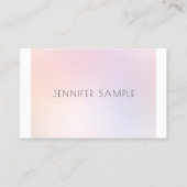 メイクアップアーティストエレガントデザインプモダンライナラグジュアリー 名刺 (正面)