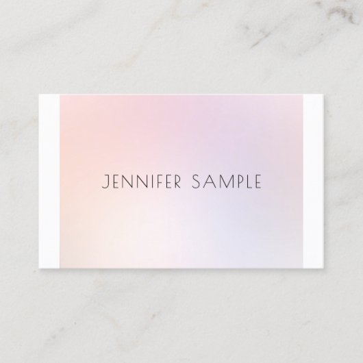 メイクアップアーティストエレガントデザインプモダンライナラグジュアリー 名刺 (正面)