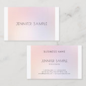 メイクアップアーティストエレガントデザインプモダンライナラグジュアリー 名刺 (正面/裏面)