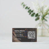 メイクアップアーティストエレガントトレンディーデザイン 名刺 (スタンド正面)