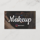 メイクアップアーティストエレガントトレンディーデザイン 名刺 (裏面)