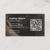 メイクアップアーティストエレガントトレンディーデザイン 名刺 (正面)