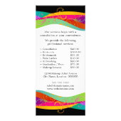 メイクアップアーティストカスタムのラックカード ラックカード (裏面)