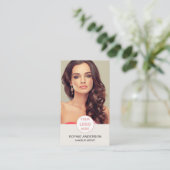 メイクアップアーティストカスタムロゴの写真 名刺 (スタンド正面)