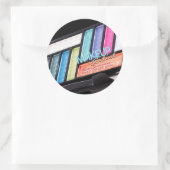 メイクアップアーティストカラフルアイシャドパレットステッカー ラウンドシール (バッグ)